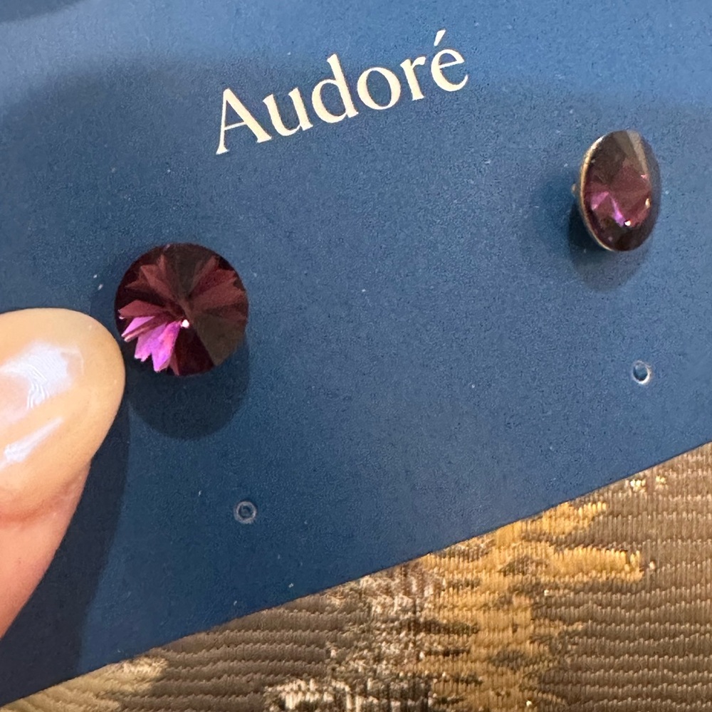 Audoré Purple Stud Earrings
